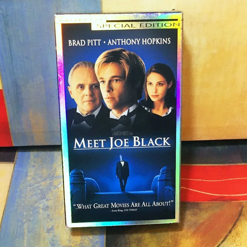 [VHS] MEET JOE BLACK - 90's BRAD PITT - ROMANCE MYSTERY - *USED* VIDEO TAPES